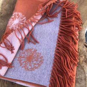 orange dandilion scarf