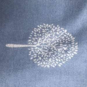 blue grey mulberry tree pattern