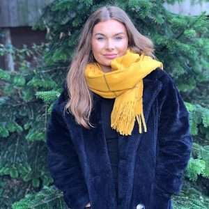 Ruoert bear mustard scarf