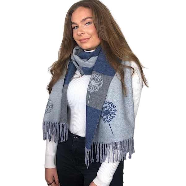grey dandelion scarf