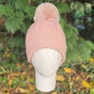 Pink bobble Hat