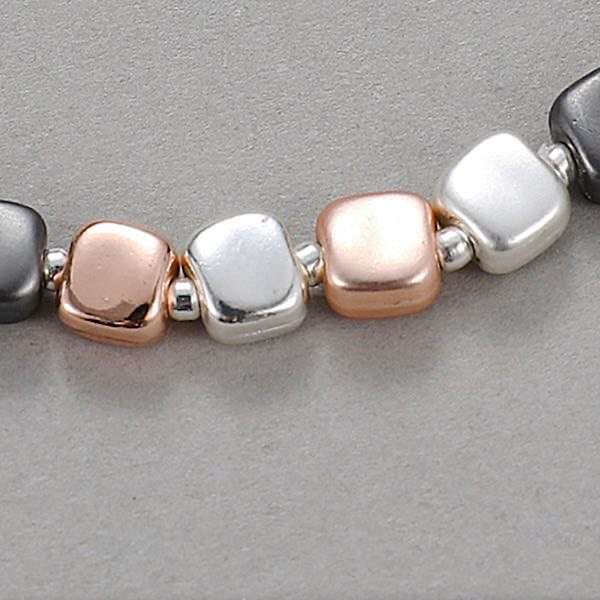 elasticated gracee squares bracelet
