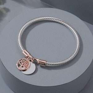 image of solid tree of life bracelet
