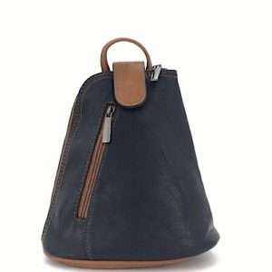 black triangular mini backpack rucksack