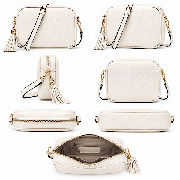 cream crossbody bag
