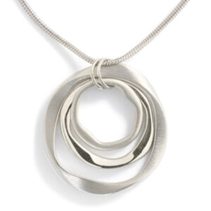silver circles pendant