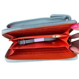 lining of vegan leather cross body purse
