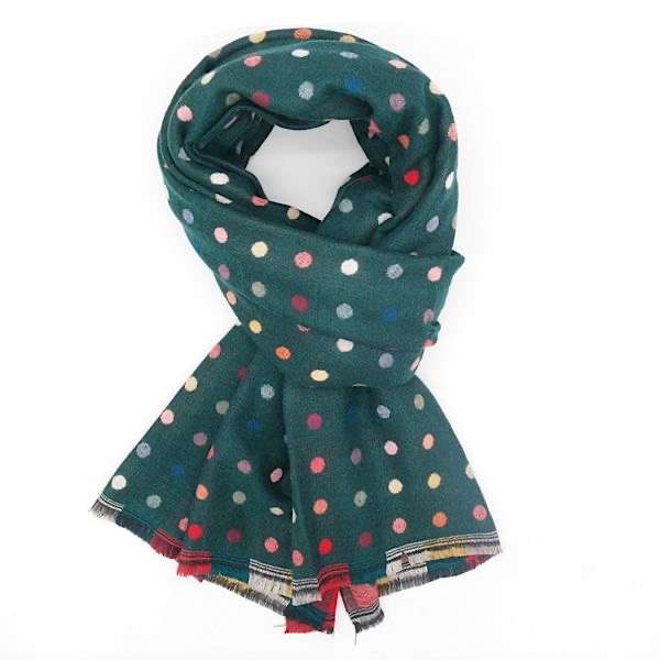 Teal Dot Scarf