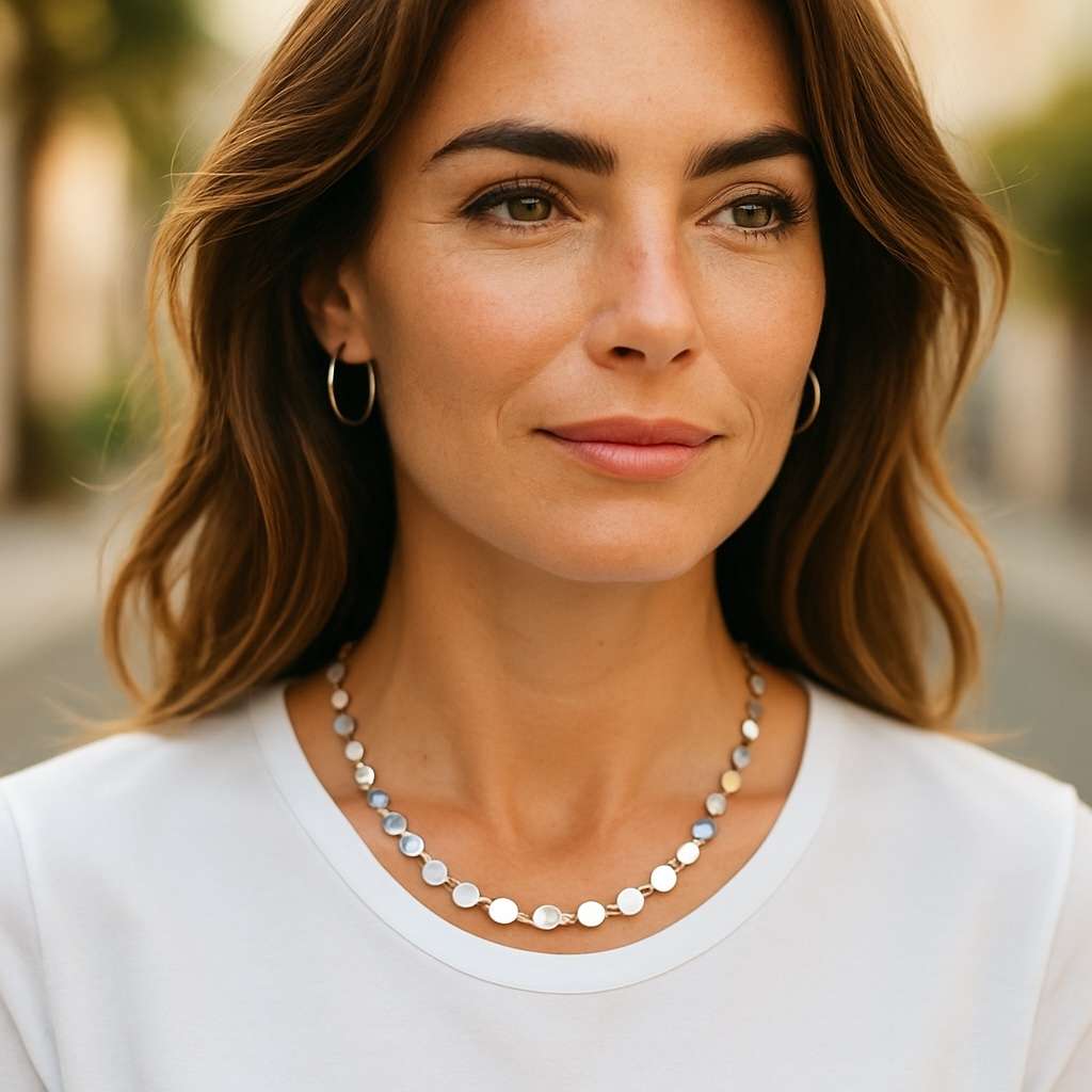 circles and beads necklace