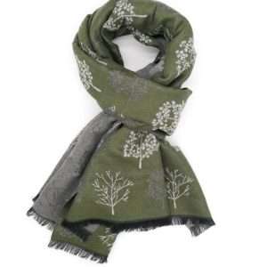 dark green luxury scandi scarf by pure fashions