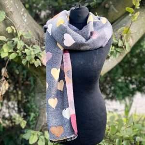 dark grey heat scarf