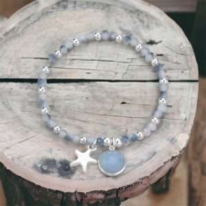 blue and silver stars bracelet