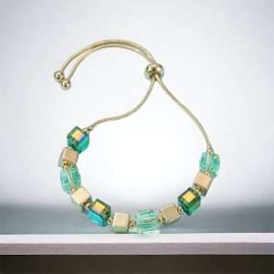 green and gold friendship bracelet