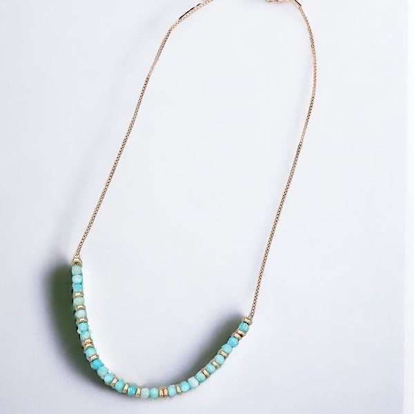 Turquioise and gold necklace