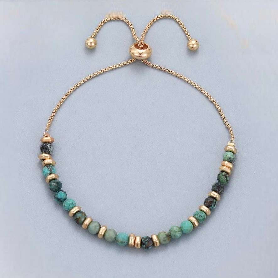 malachite green gemstone bracelet