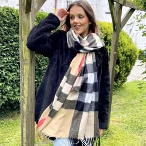 iconic colours tartan scarf