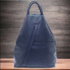 smooth leather backpack