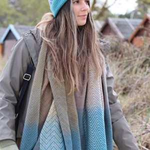 chevron textured scarf.