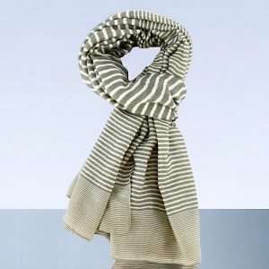 classic design stripe olive womens scarf