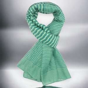 stripes green scarf