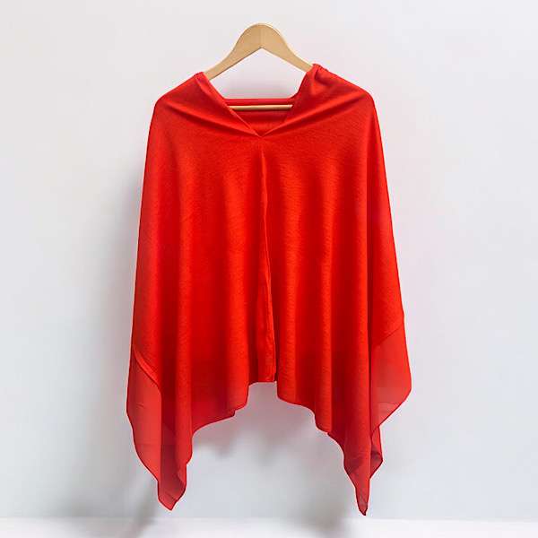 back of poncho