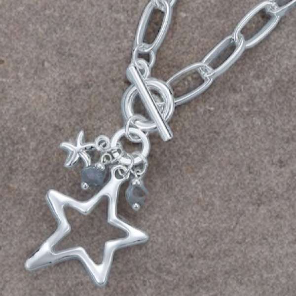 star pendant with dangley things