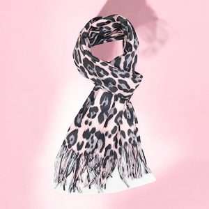 pink leopard with tassels