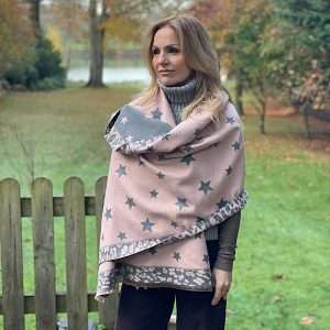 star scarf worn