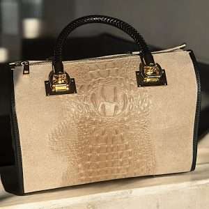 taupe gladsone leather bag