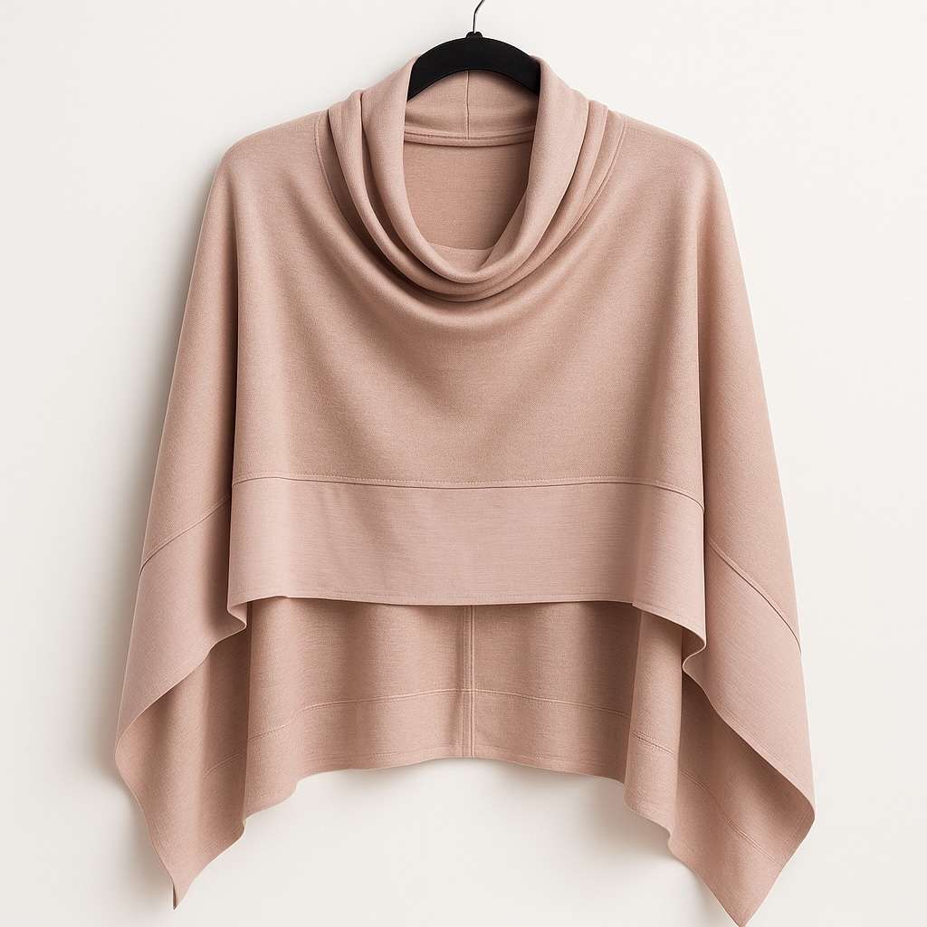 blush pink poncho