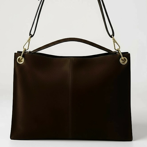 Faux suede bag
