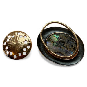 front and back of brooch