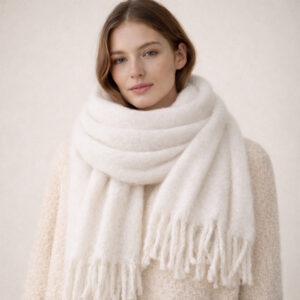 white big scarf