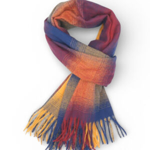scarf folded sowing tassels