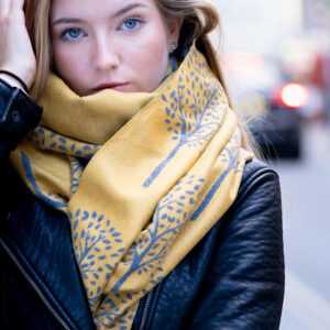 scarf on pretty girl