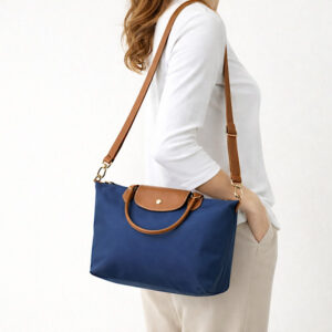 small navy tote