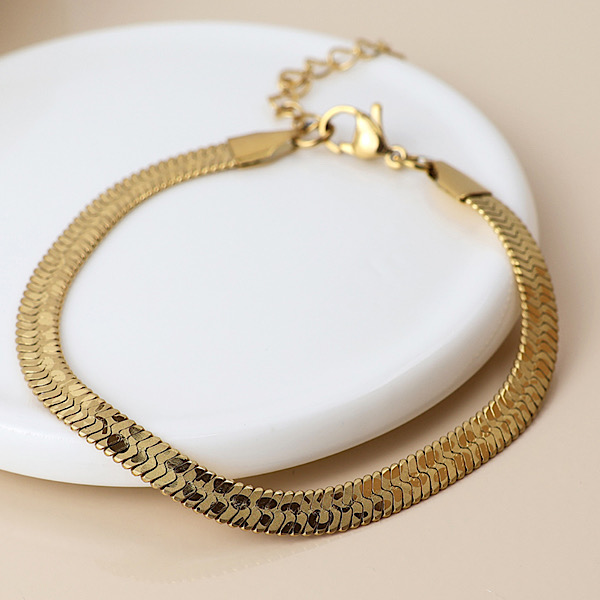 waterproof gold animal print bracelet liquid chain