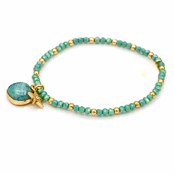 blue green bracelet
