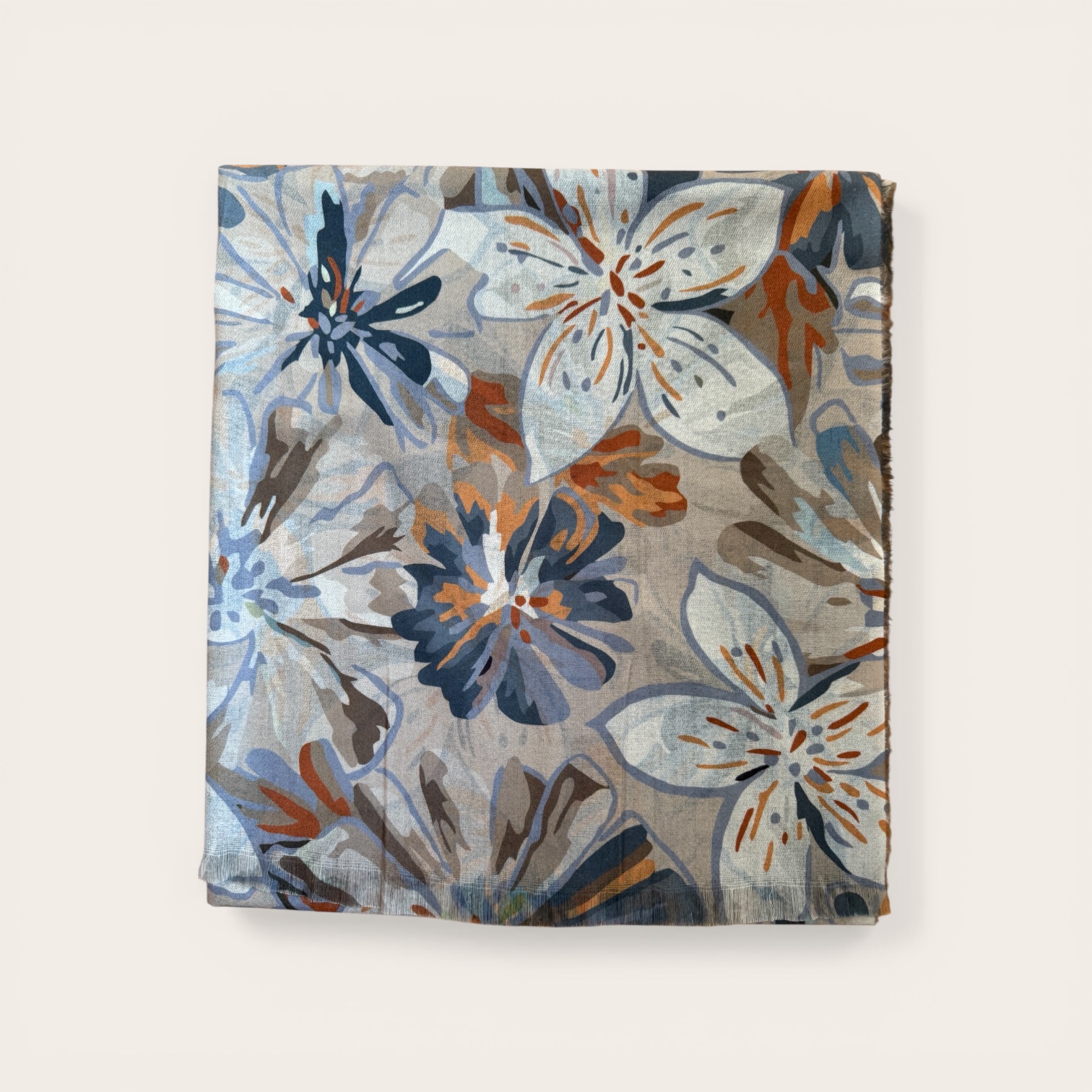 autumn botanical scarf womens