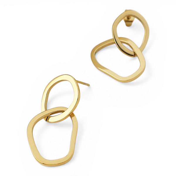 organic hoop earrings