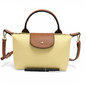 lemon longchamp inspired pouch