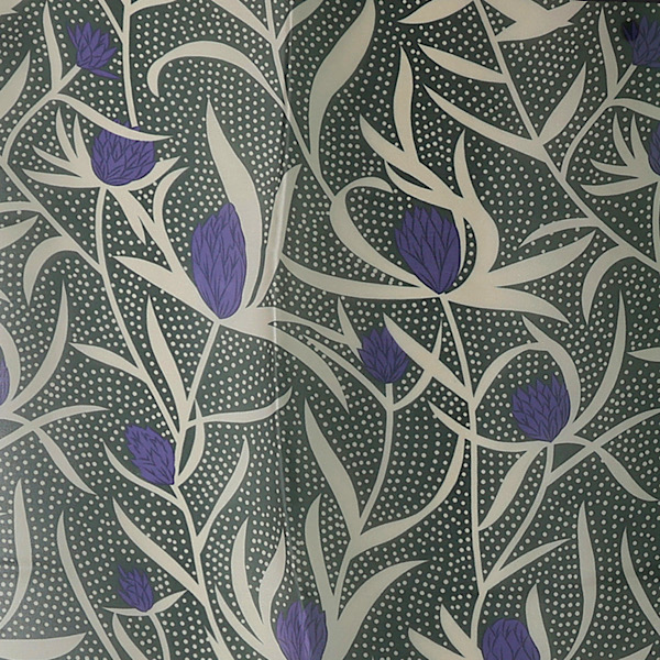 recycled grey mix botanical scarf folded