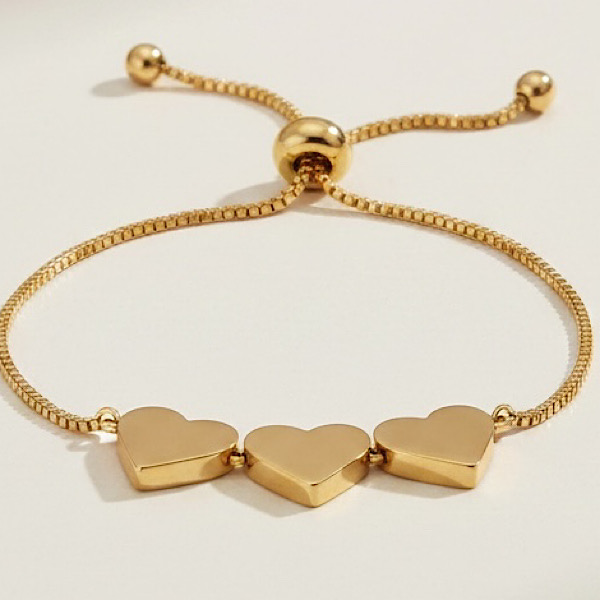 gold slider bracelet