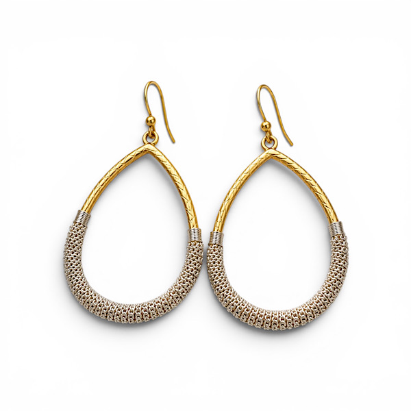 textured teardrop earrings