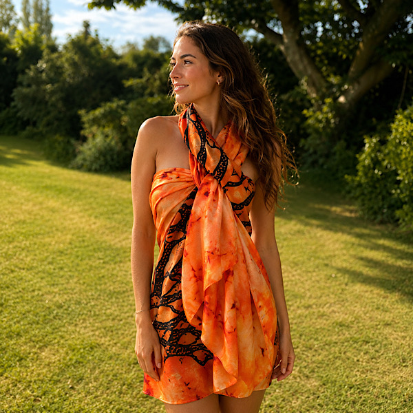 orange beach sarong
