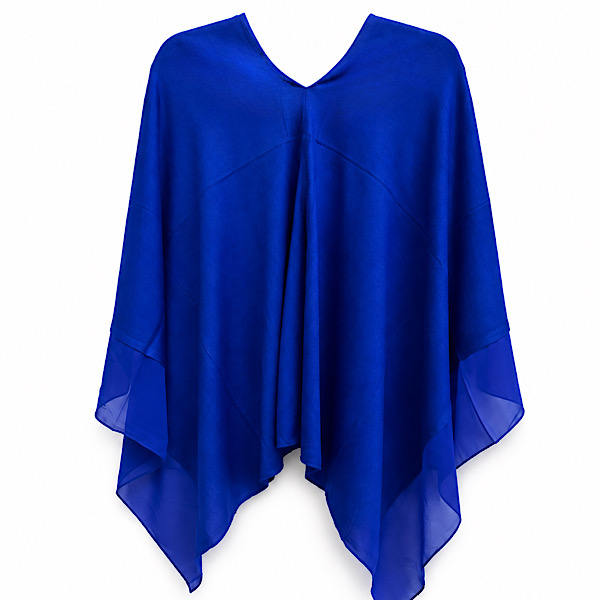 ladies chiffon edge poncho