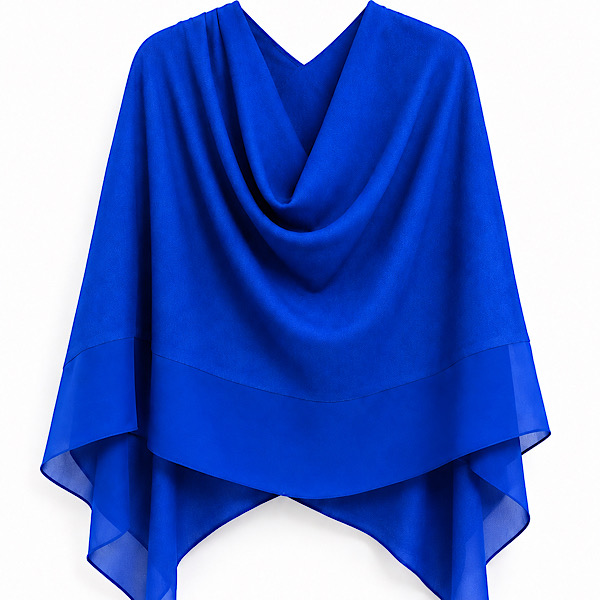 royal blue chiffon cover up