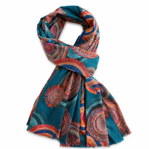 teal lightweight scarf