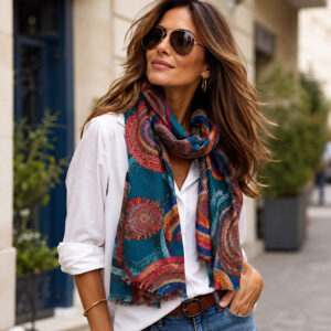 colourful lightweight ladies scarf