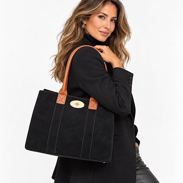 black and tan tote bag for women